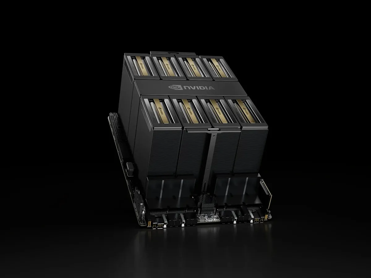 HGX B300 eight-GPU baseboard