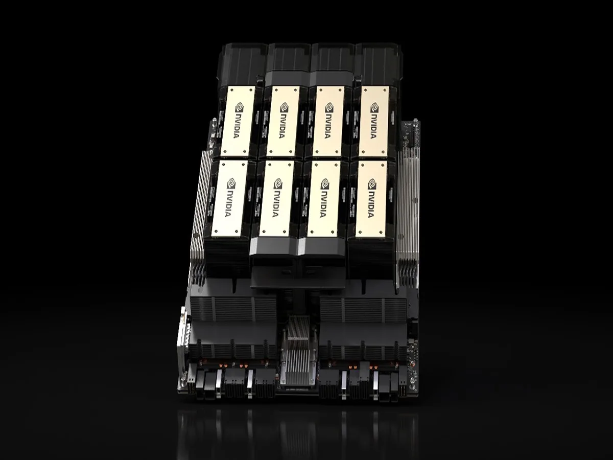 HGX H200 eight-GPU baseboard